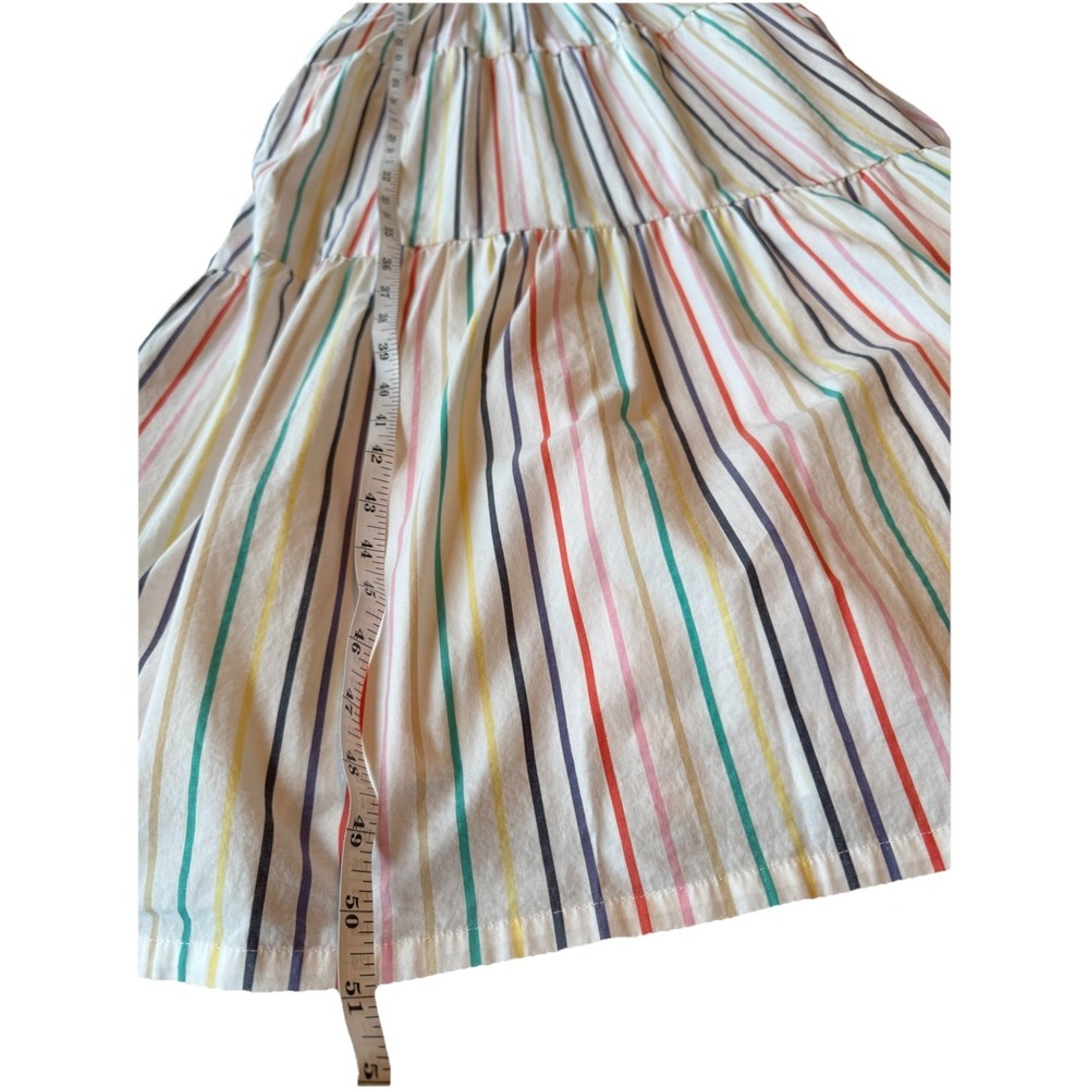 J Crew Candy Striped Full Length Fit & Flare Sundress With Pockets S/M - Picture 12 of 12